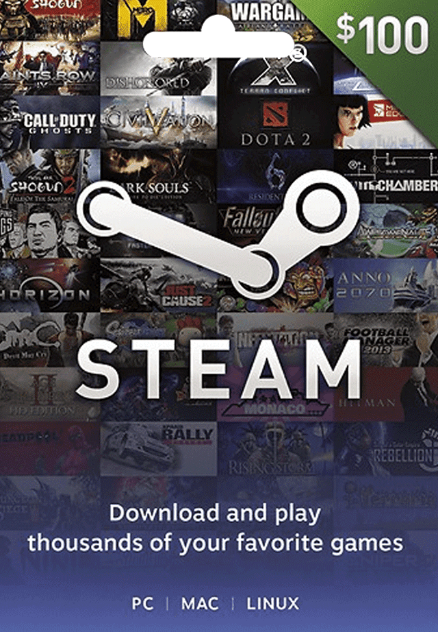 Free Steam Gift Card Codes $100